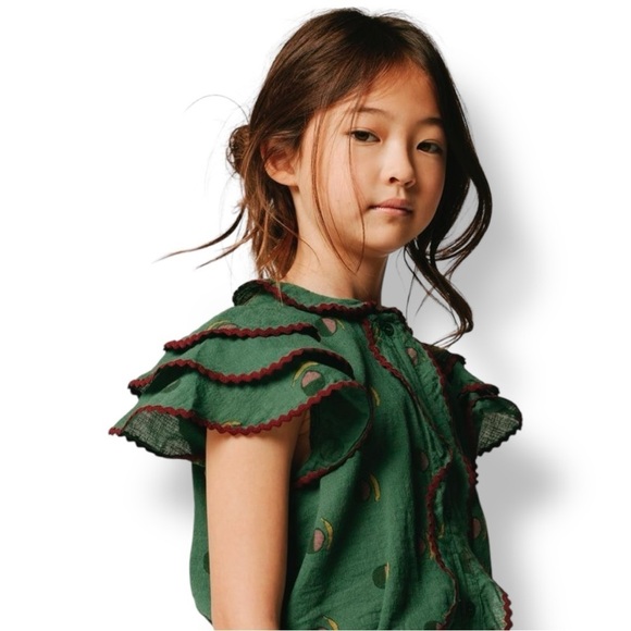The Animals Observatory Other - The Animals Observatory | Ruffle Button Up Blouse (6 yrs)